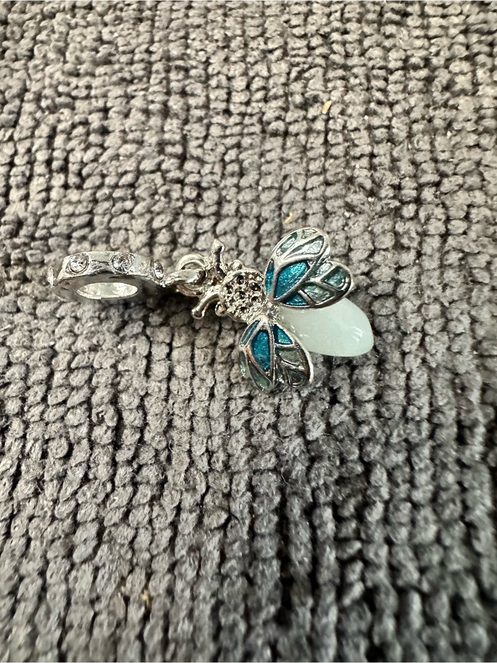 Blue Enamel Bee Charm - Women Jewelry